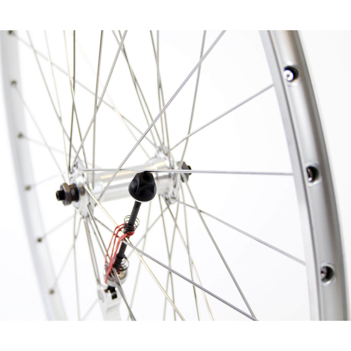 Roue avant Roland 28 x 1 course d'atterrissage en argent en acier inoxydable SPK