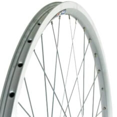 Roland front wheel 28 outages Alu V-Profil Silver Zink SPK