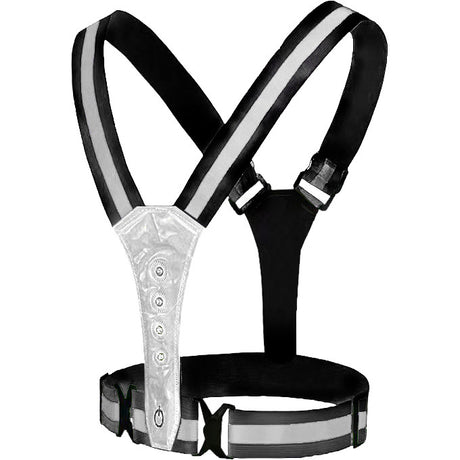 Vwp reflecterend sportvest usb oplaadbaar led one size antra.