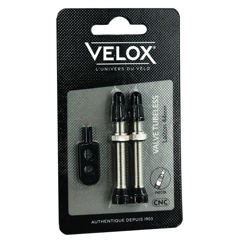 Velox Valiel Tubeless Presta 44mm brass (2st)