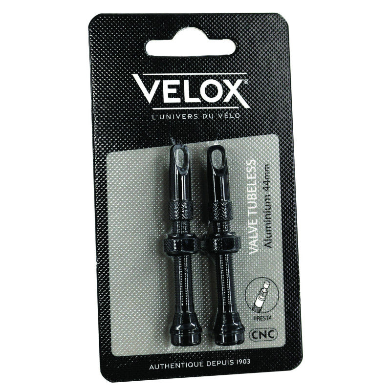 Velox Valiel Tubeless Presta 44mm Aluminum Black (2st)