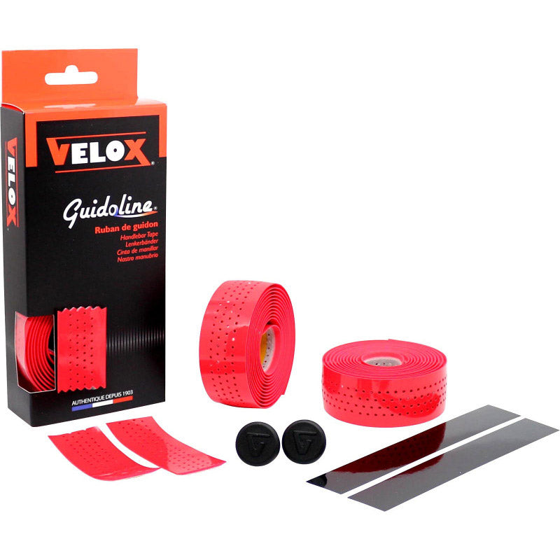 Velox handlebar Gloss Soft perforated red (2st)