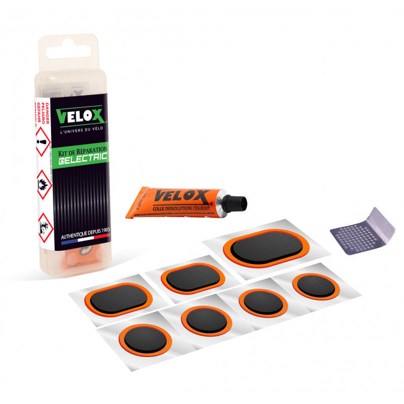 Velox Pneu Reparatur Kit fir E-Vëlo