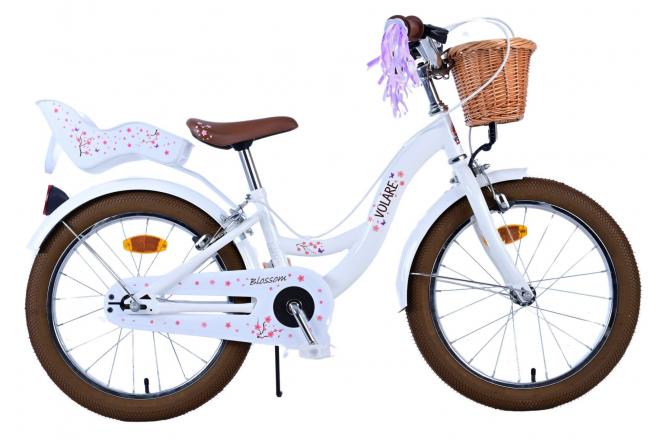 Volare Blossom Children's bicycle Girls 18 inch white two hand brakes