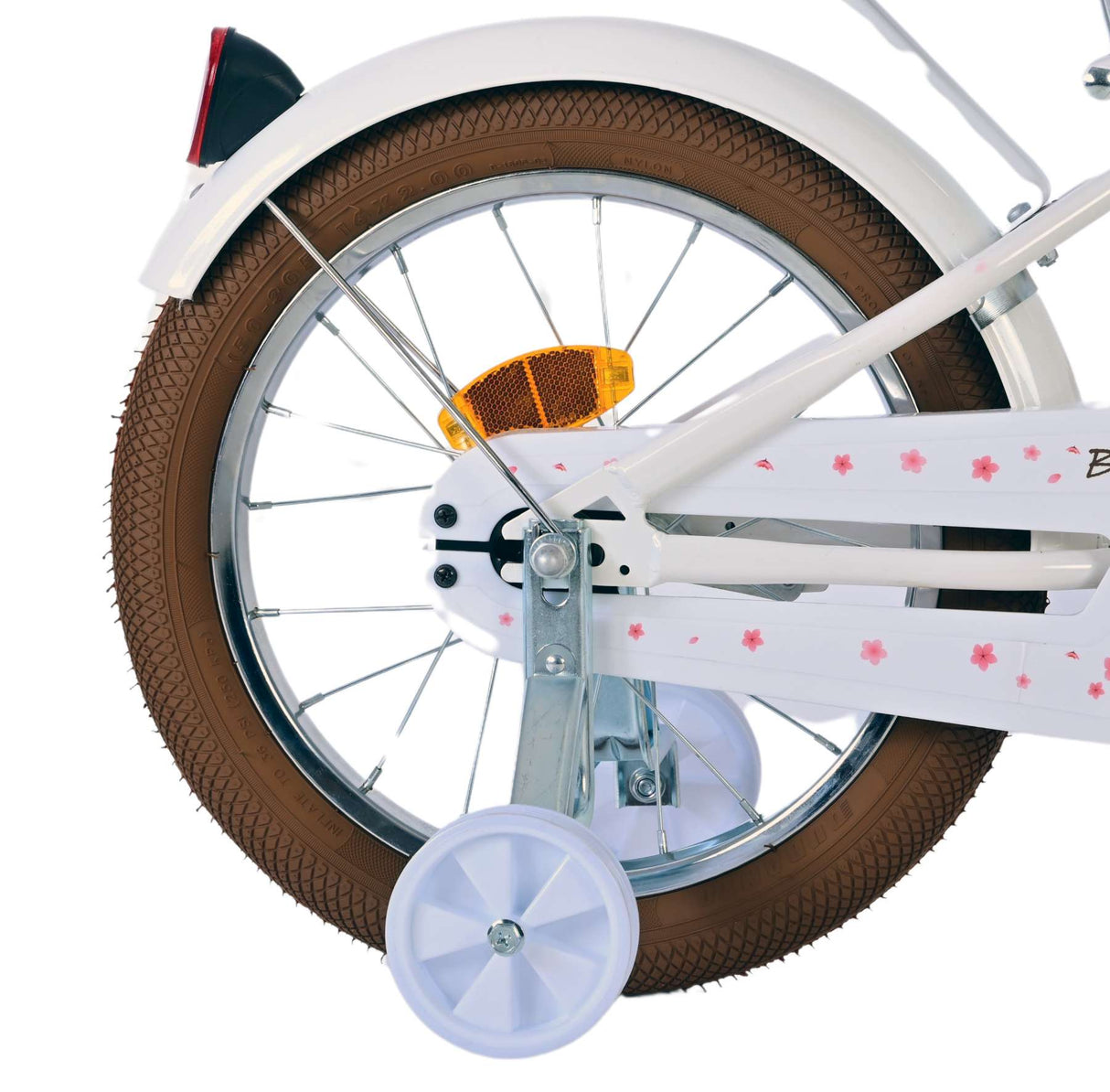 Volare Blossom Bicycle para niños - Niñas - 16 pulgadas - Blanco