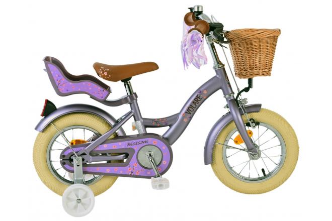 Volare Blossom Bicycle para niños - Niñas - 12 pulgadas - Purple