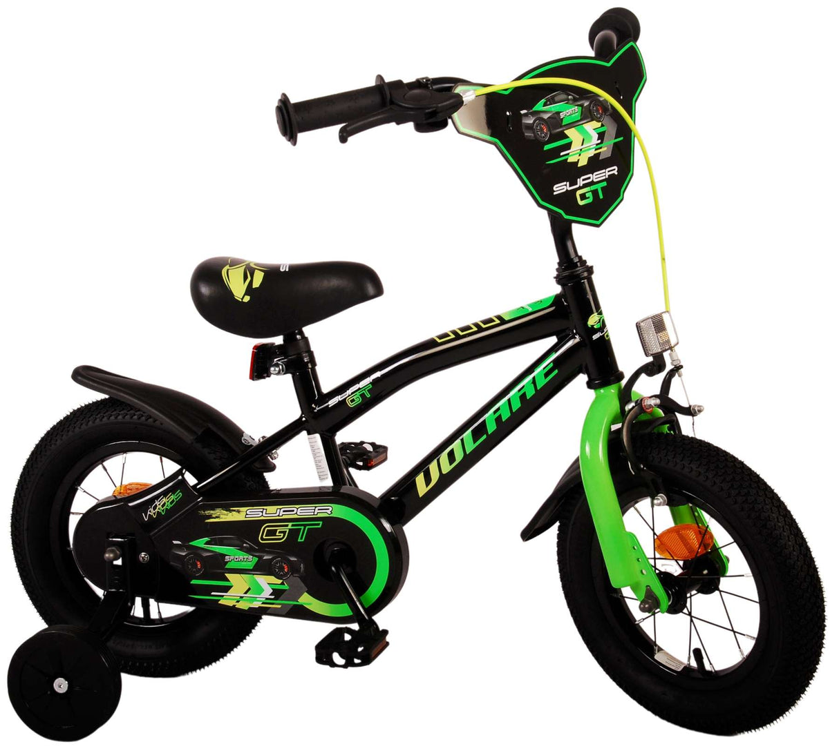 Volare Super GT Bike para niños - Niños - 12 pulgadas - Verde