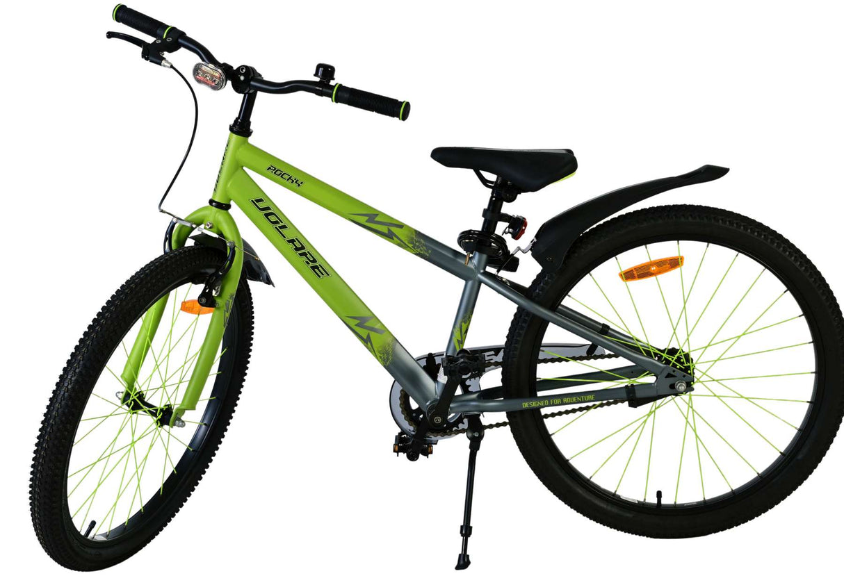 Volare rocky kinderfiets - jongens - 24 inch - groen