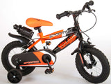 Volare Sportivo Kinderfiets Jongens 12 inch Neon Oranje Zwart Twee Handremmen 95% afgemonteerd