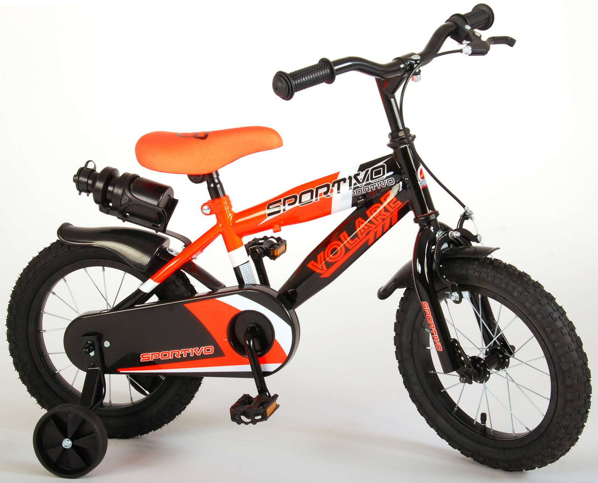 Volare Sportivo Children's Bike Boys 14 inch Neon Oranje Black 95% assembled