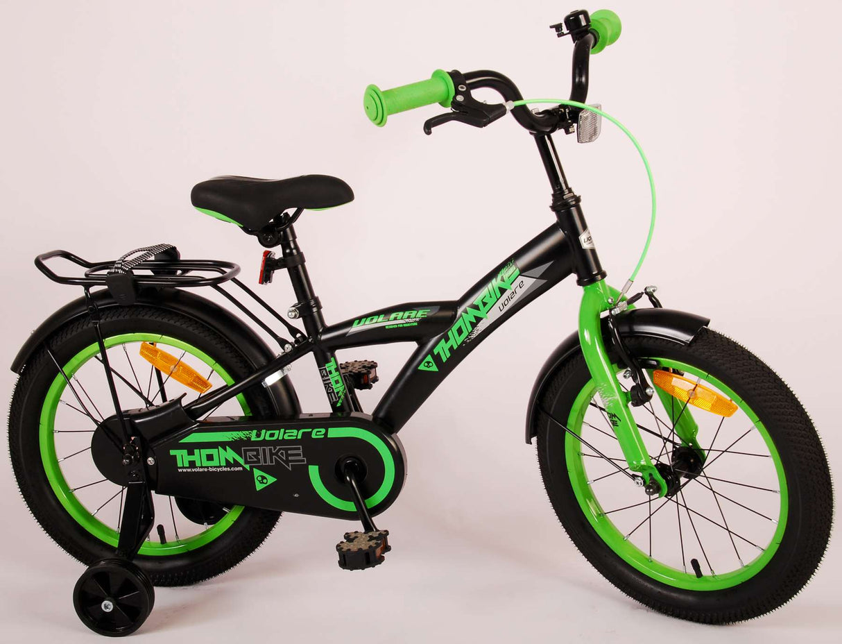 Volare Thombike Children's Bike Boys 16 tum Black Green