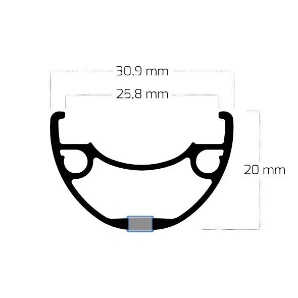 Rival Rival 26 27,5 584 32G 14G DISC ALU SVART