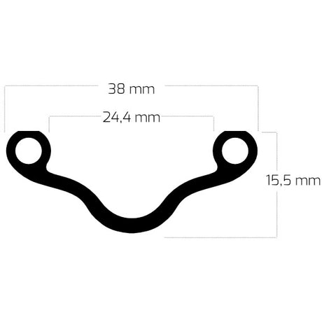 Rigida Rim 28 palců 36g hliníku 13g černá