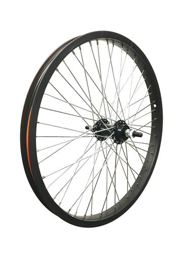 Front wheel 20x2.125 alu freestyle 48 spokes black 10mm axle