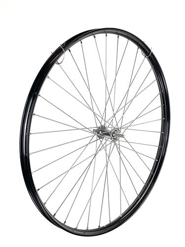 front wheel 28 x 1 1 2 inch aluminum black with stripe