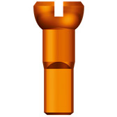 Sapim Spaak Nipple 14 Polyax 14 mm de aluminio naranja (100)