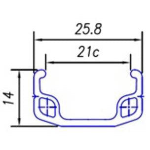 Bakhjul 28-15 8-13 8 ALU RIM Brake Hub RN