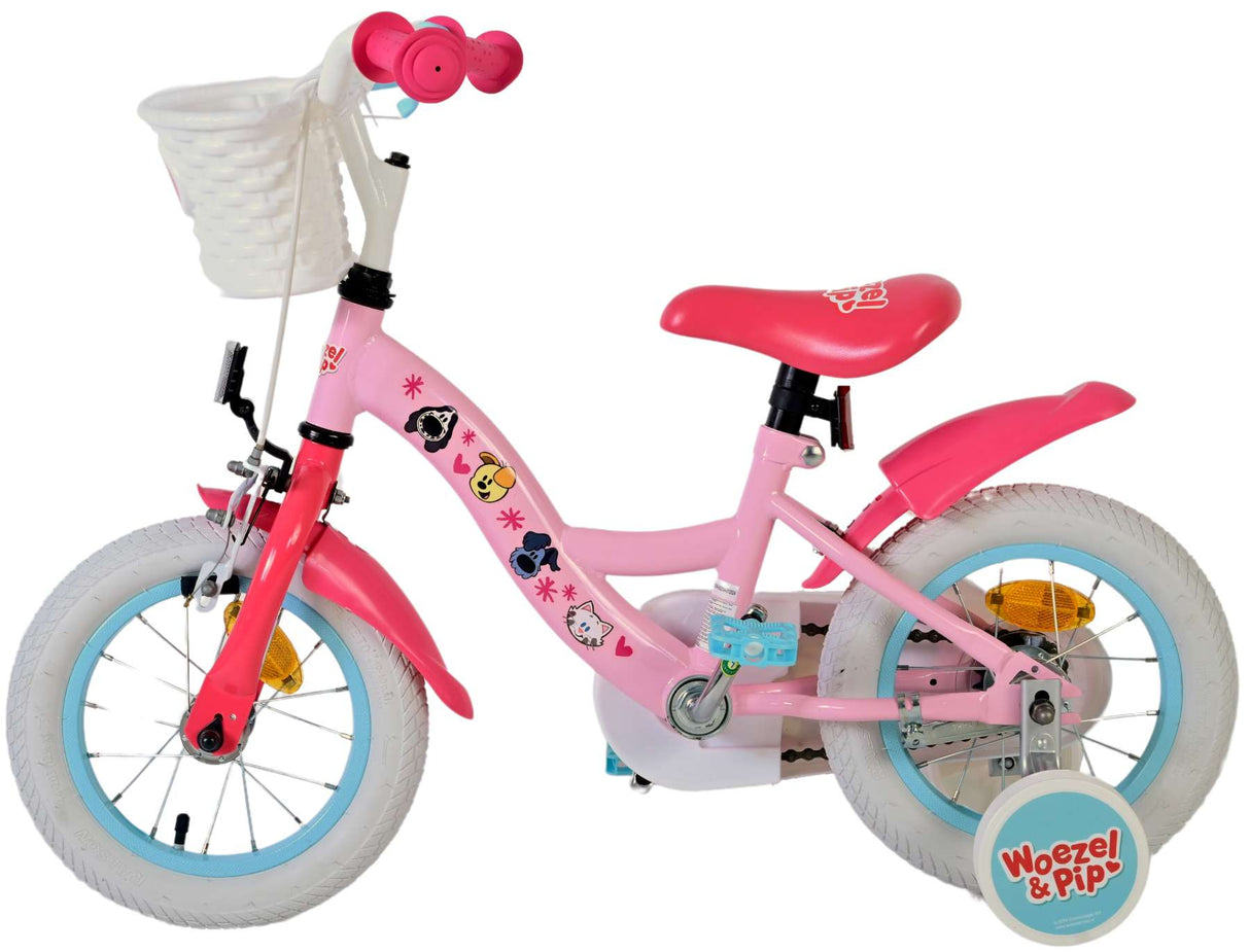 Woezel Pip Pip Children's Bike Girls 12 Inch Pink