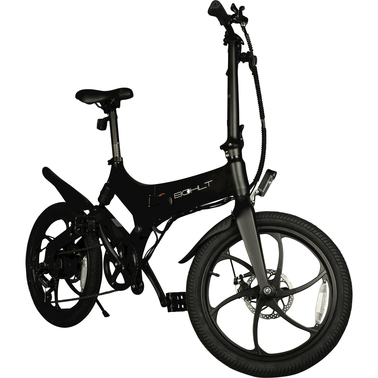 Bici pieghevole elettrica bohlt x200 nero