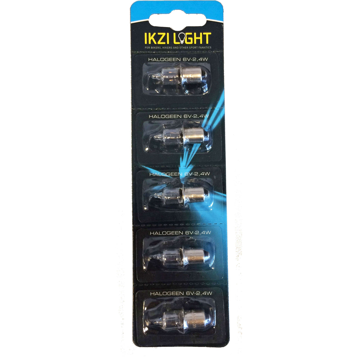 Lampa halogen 6V 2,4 W kołnierz dla