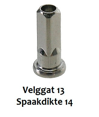 Labhair adapter Alpina nipple 14 imeall poll 13