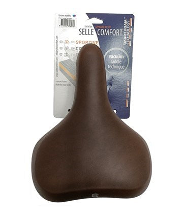 Selle comfort zadel pure bruin memory foam