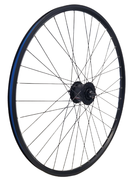 KGZ KGZ KGZ Roue avant 28 pouces (622) Nafdyn + R.Brake 6v2.4 W Rim fixe et rayons noir