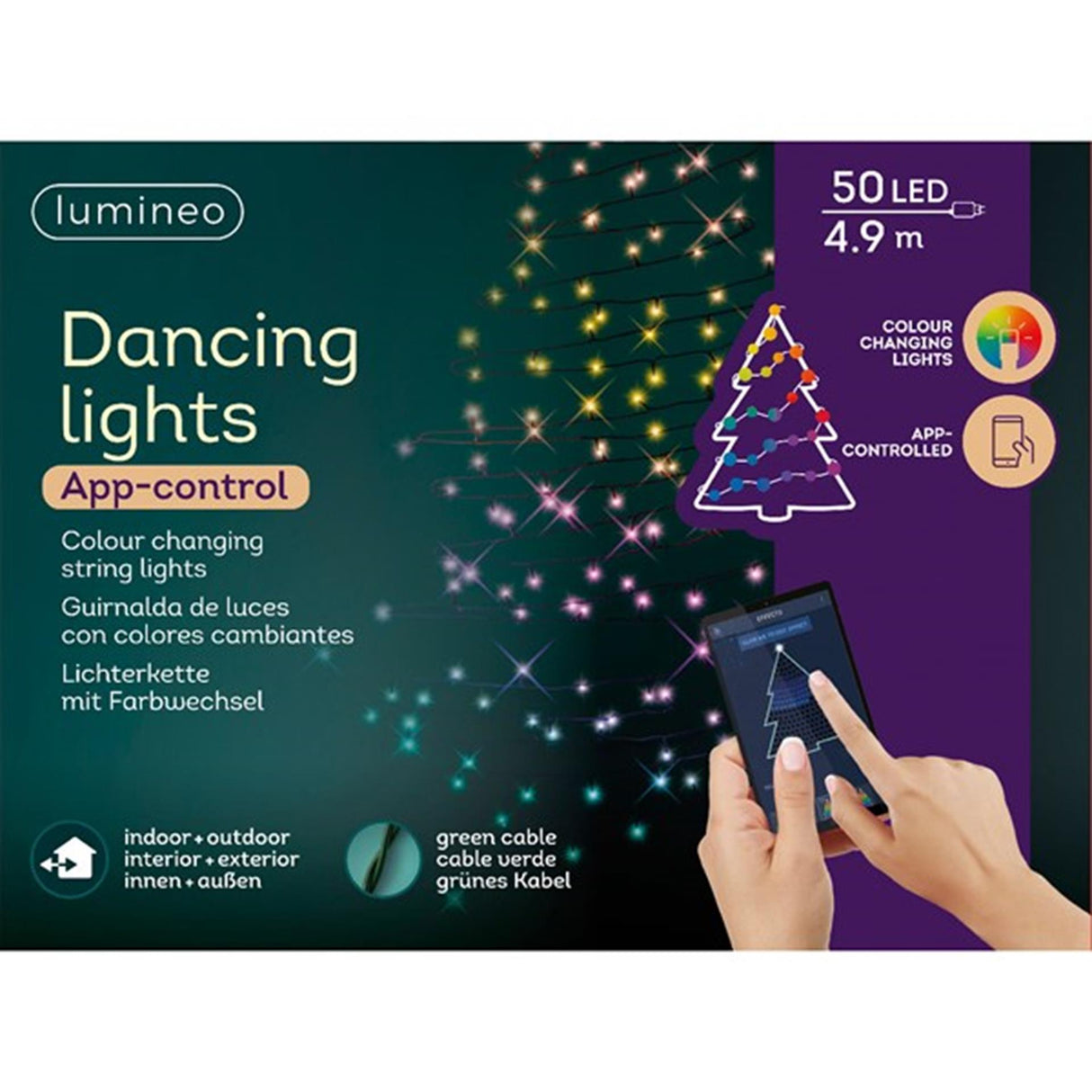 Lumineo Christmas lights app control 50 LED