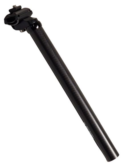 HZB AA+ Carbon Seat Post med Alu Kop ATB -løp 27,2 mm 300 mm svart