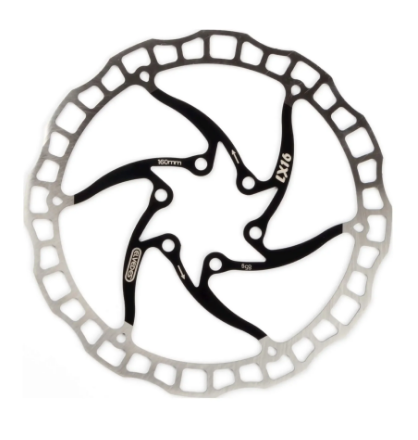 Elvedes brake disc LX16 One Piece 160mm black