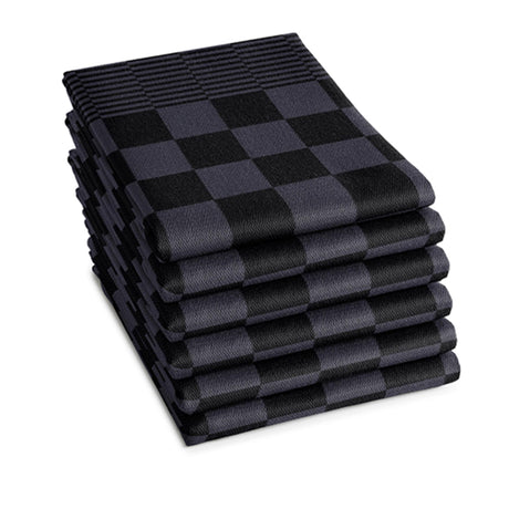 Ddddd tea towel barbecue 65x65 anthracite | 6 pieces