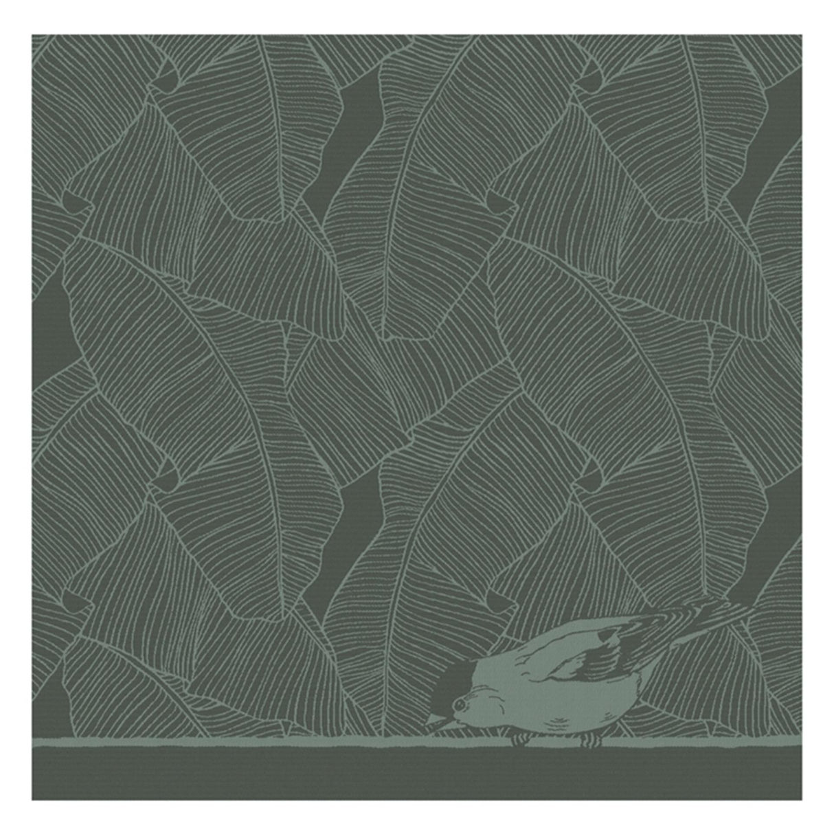 Ddddd tea towel birdy green 6 pcs