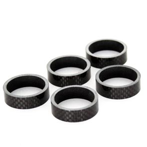 HZB Spacers 28.6 mm 1-1 8 inch oversized 10 mm carbon 5 pieces 6500032