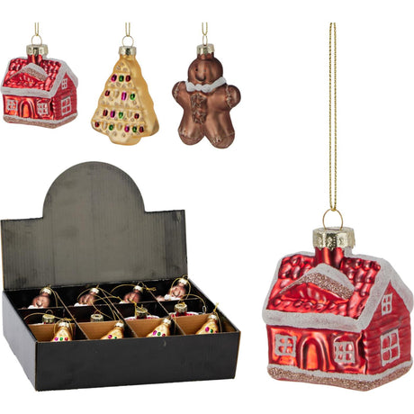 Hanger Christmas figure 6cm display a 12pcs