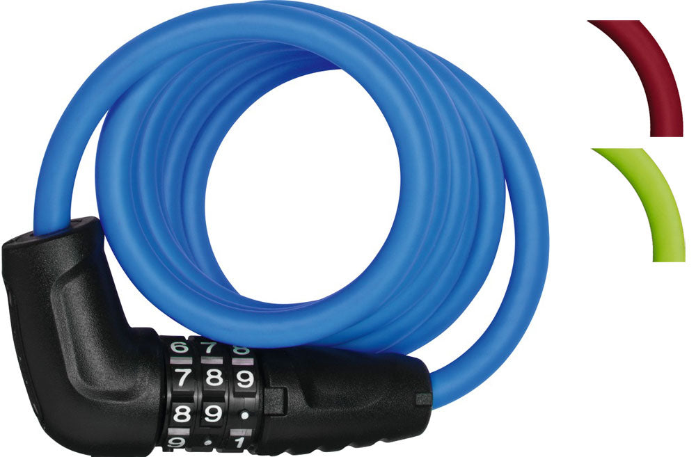Abus Number Spiral Cable Lock 150cm Red