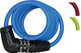Abus Number Spiral Cable Lock 150cm Red