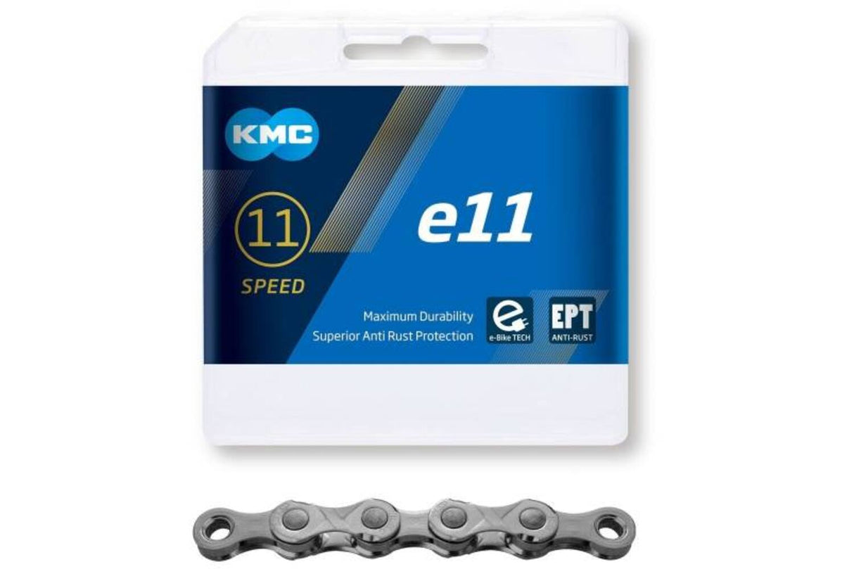 KMC E11 EPT EPT Catena di biciclette 1 2x11 128 argento