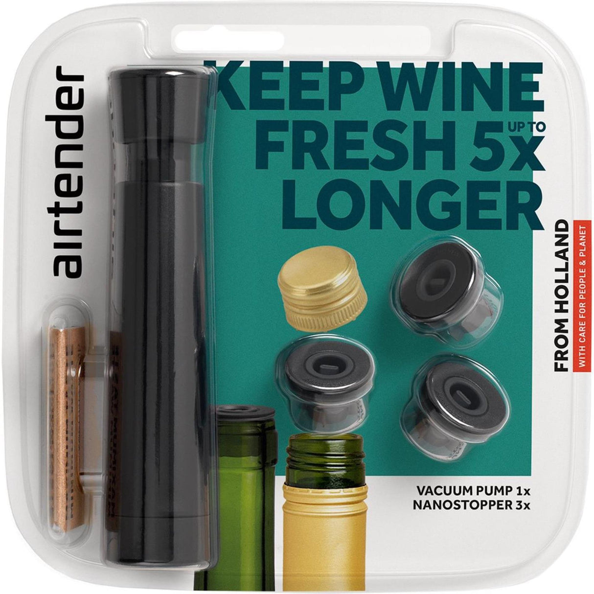 Airtender wine vacuum pump set