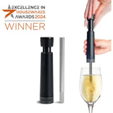 Airtender wine aerator set with pump