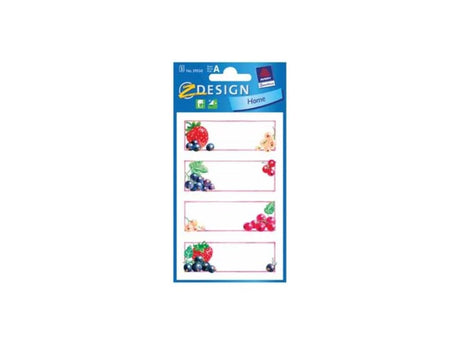 Etiqueta doméstica Kangaro fruta 3 folhas pacote de 10