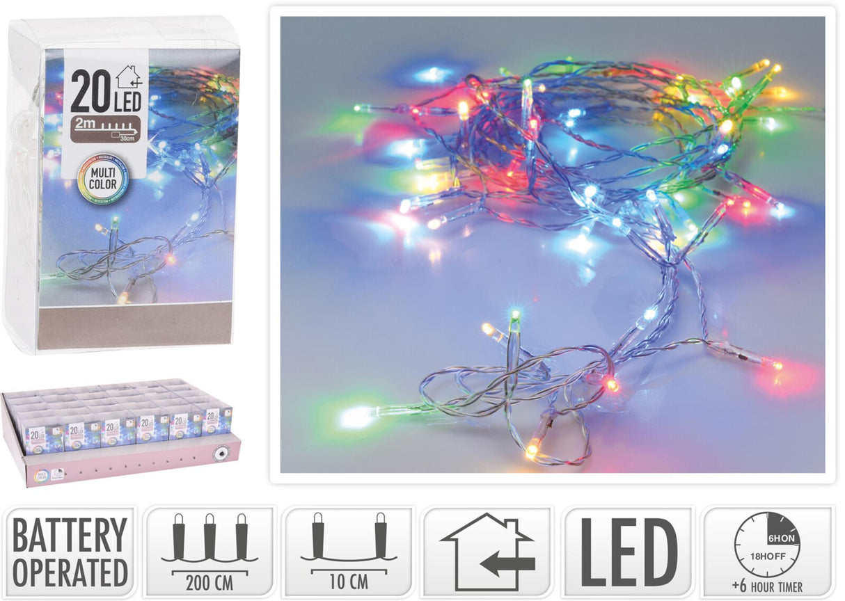 Home styling string lights 20led 2m.multicolour
