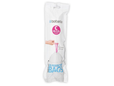Brabantia bolsas de basura perfectfit c 10-12 l 20 piezas