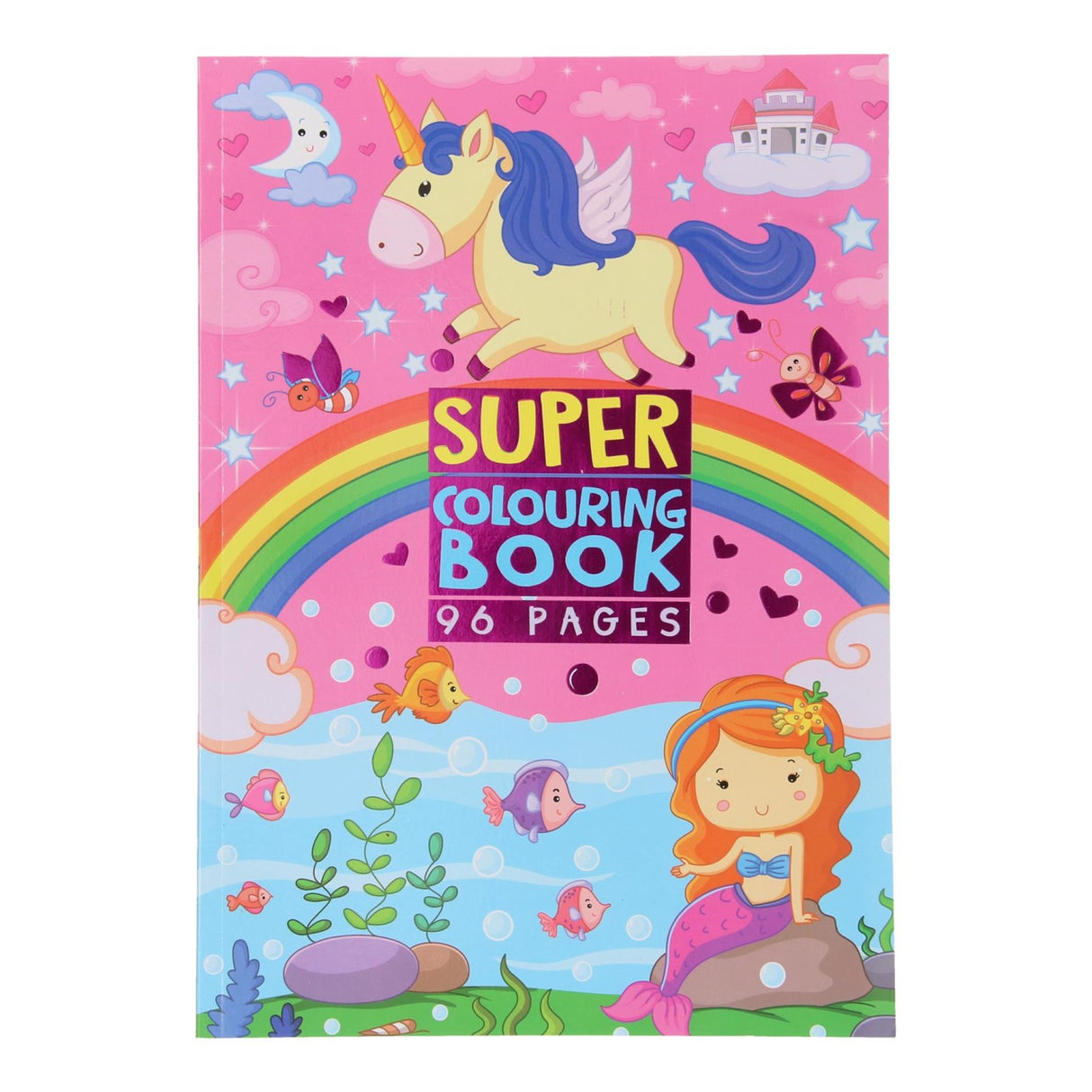 Coloring book super coloring book 96 pages.
