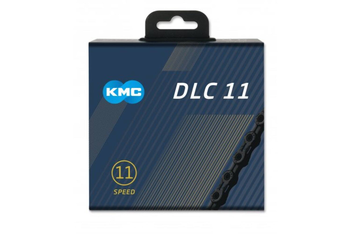 Cadena de bicicleta KMC DLC 11 118 Schakels Black, Diamond Durabilidad, 243G