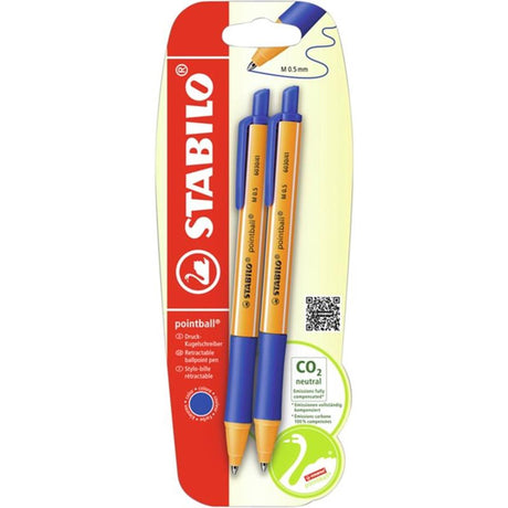 Stabilo pointball blue 2 pieces blister