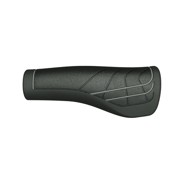 Herrmans LINE DD36 - Ergonomic adjustable bicycle handle (125mm) - Black Gray
