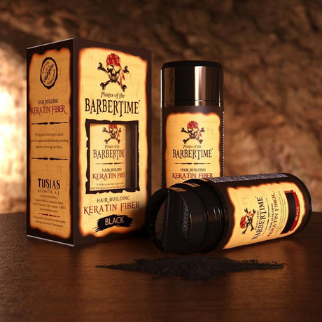 Tógáil gruaige Barbertime snáithín keratin dubh 21gr.