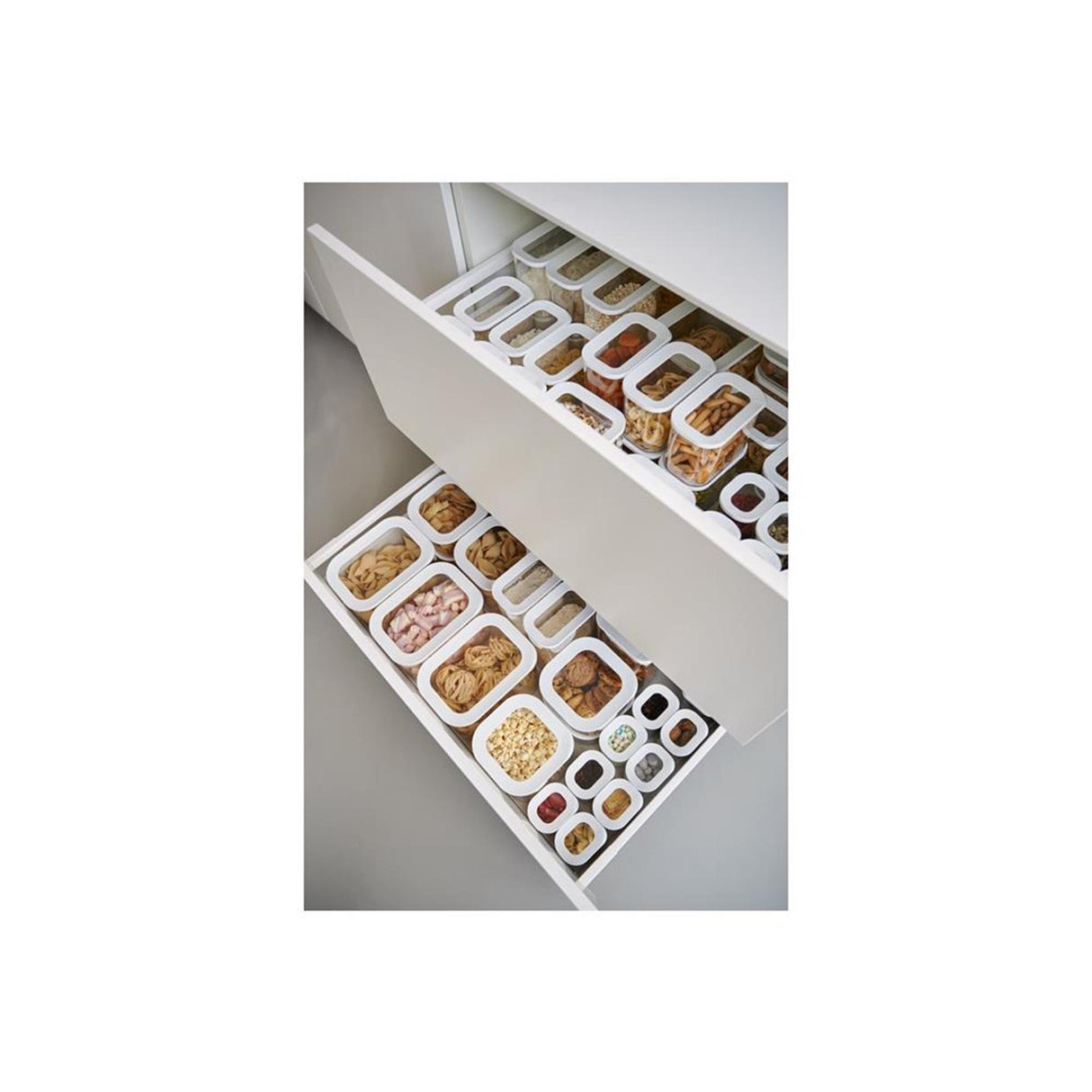Mepal modula storage box 1 l white lid | 4 pieces