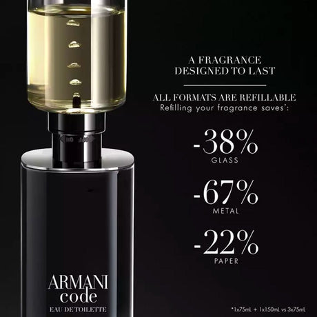 Giorgio Armani eau de toilette recarregável código masculino 50ml
