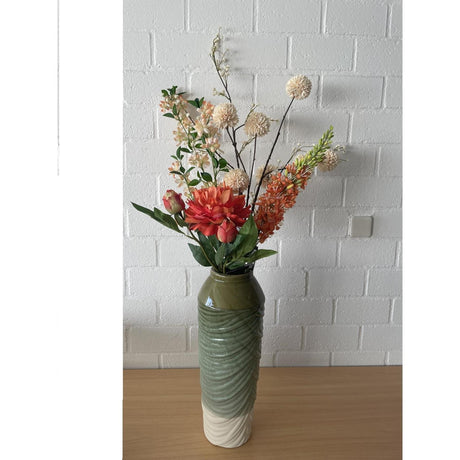 Roberts Kollektioun kënschtlech Blummen Bléi Spray 101cm Peach